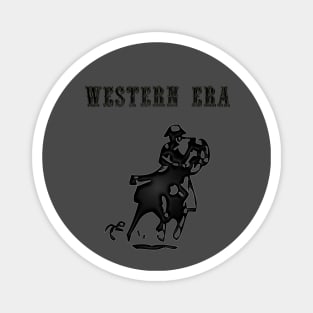 Western Era - Cowboy on Horseback 4 Magnet